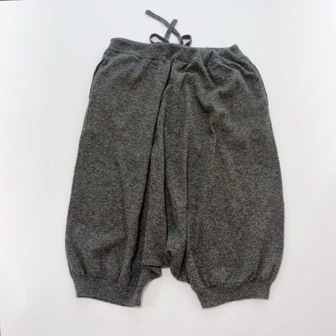 フォルメデエクスプレッション メンズニットサルエルパンツ チャコール Mサイズ