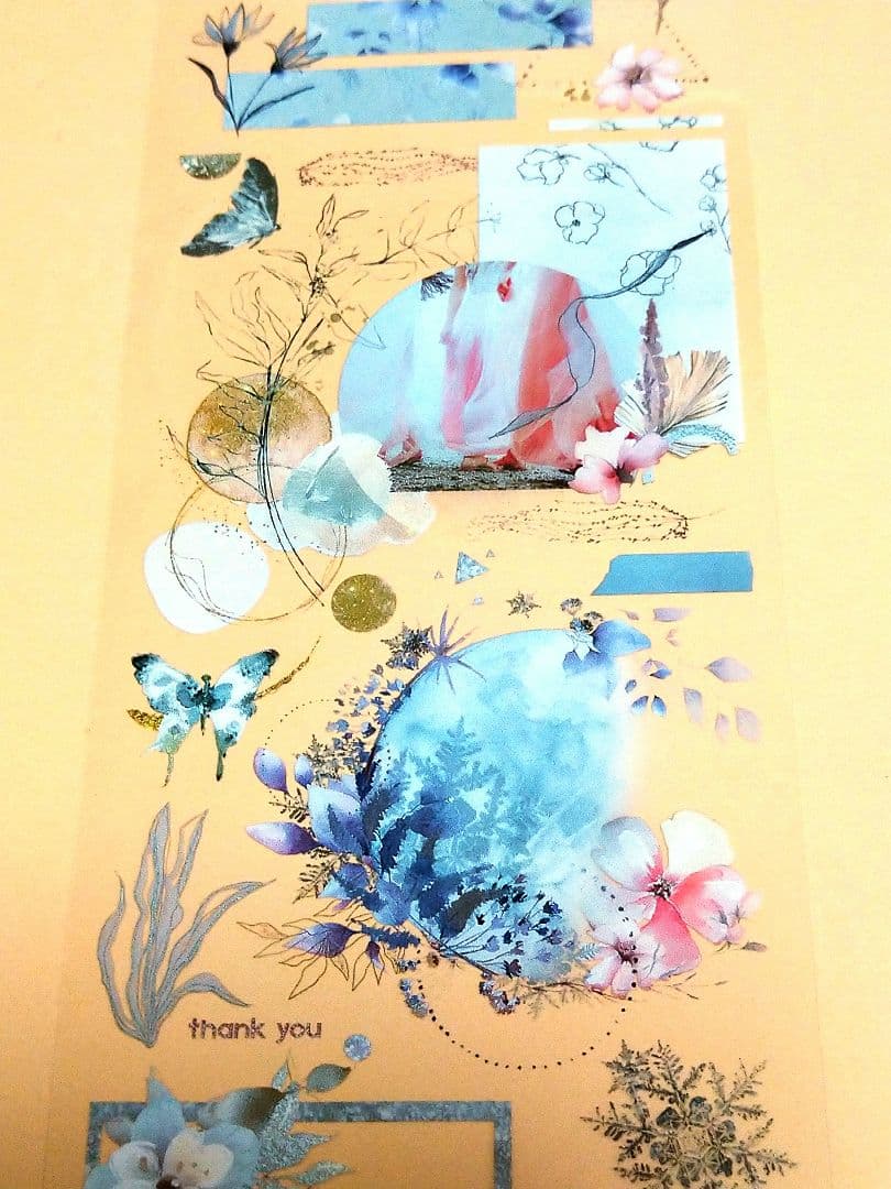 S25＃第二梦(PET)木栖与苔切り売り海外装飾マステ