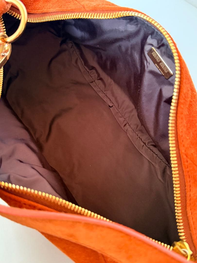 美品　ミュウミュウ　 スエード 花柄