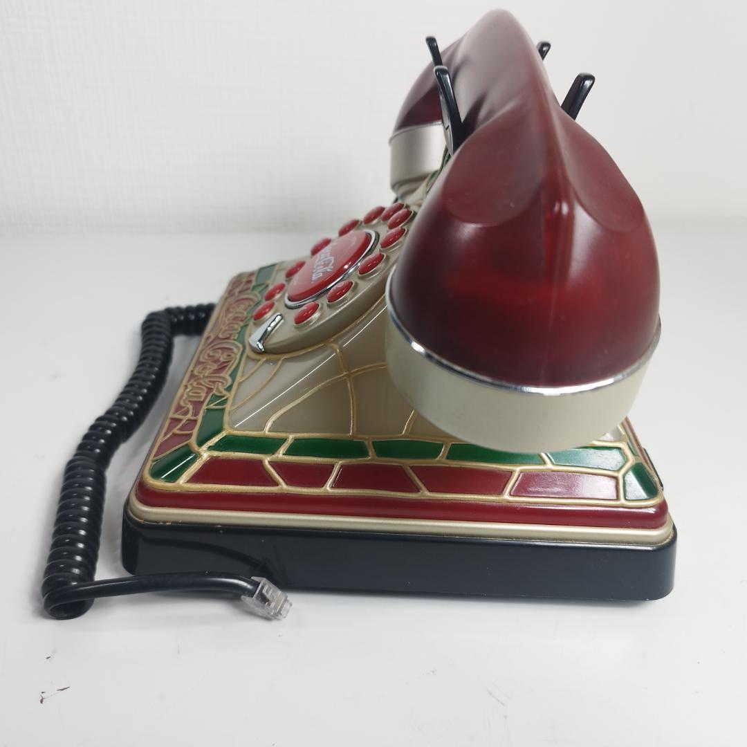 コカコーラ ステンドグラス調 電話機 コーラ アメリカ アンティーク I082