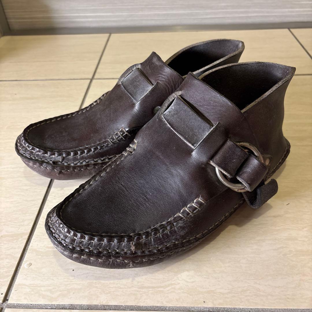 ダークブラウン バックル付き　ARROW MOCCASIN リングブーツ