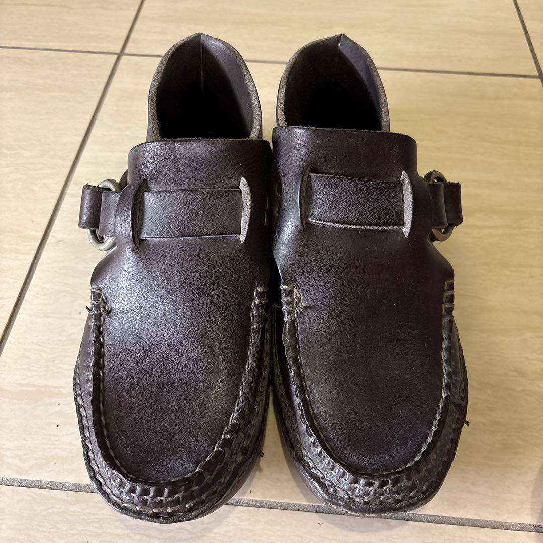 ダークブラウン バックル付き　ARROW MOCCASIN リングブーツ