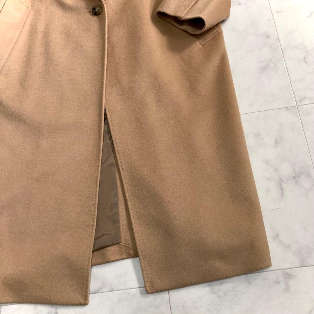 極美品 23区 22AW ウールカシミヤビーバー チェスターコート キャメル