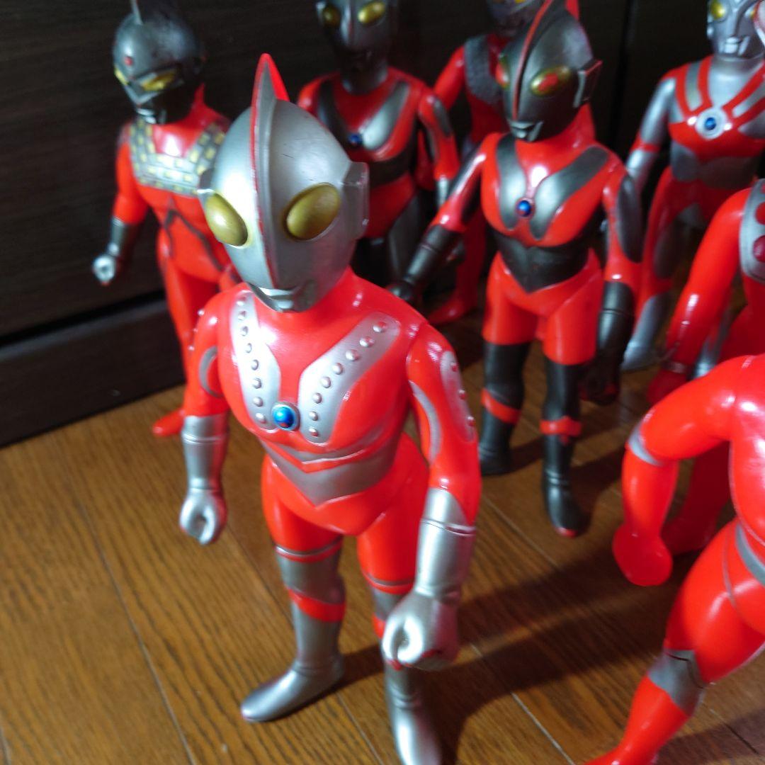 当時物ポピー　ソフビ　グレートザウルス約30〜32㌢　9体セット