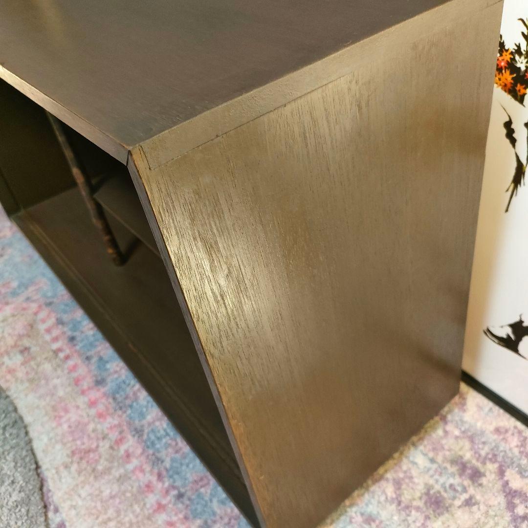 昭和レトロ 和モダン 竹支柱 飾り棚 キャビネット