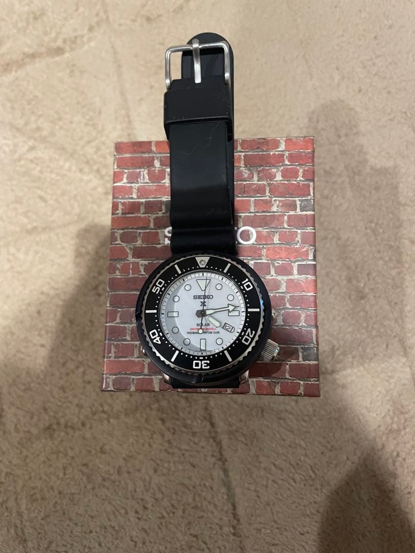 SEIKO ソーラー ダイバーズ時計 ラバーベルト　prospex