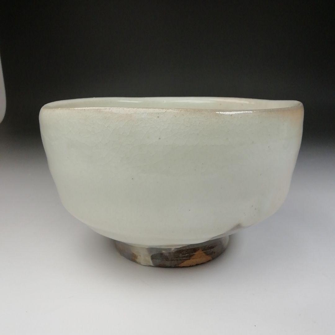 Ｔ４６１　茶碗　『粉引茶碗』『子の日窯　大島久興 作』　共箱　抹茶碗　茶道具