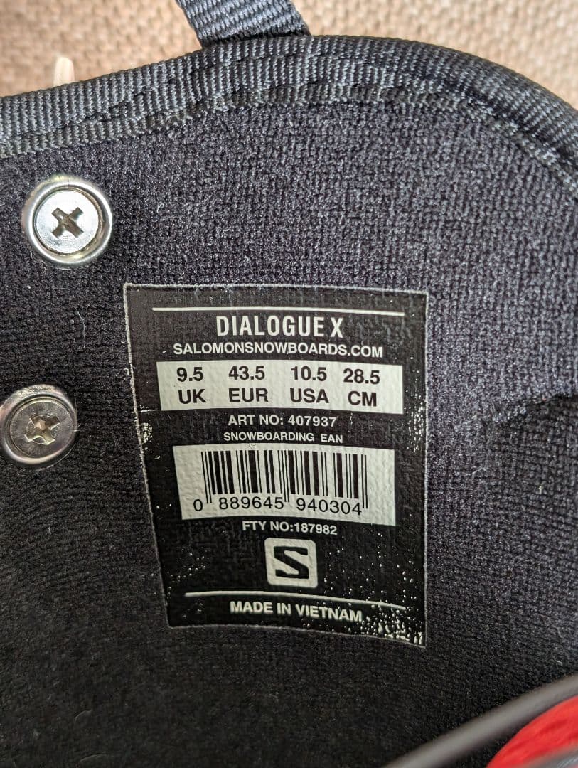 Salomon DIALOGUE X 28.5cm スノーボードブーツ