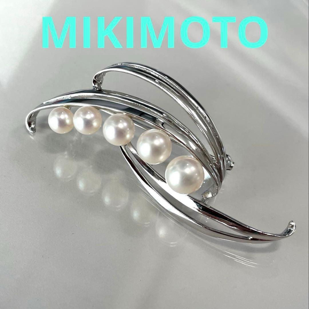 ミキモト　ブローチ　あこや真珠　本真珠　入学式　卒業式　パールブローチ　ブランド