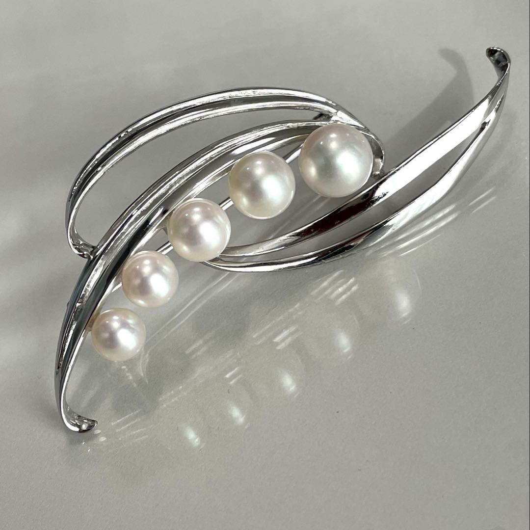 ミキモト　ブローチ　あこや真珠　本真珠　入学式　卒業式　パールブローチ　ブランド