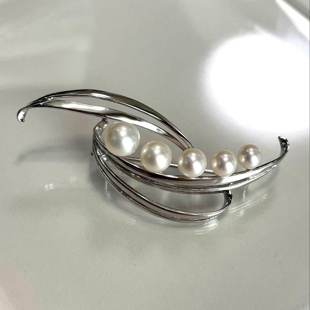 ミキモト　ブローチ　あこや真珠　本真珠　入学式　卒業式　パールブローチ　ブランド