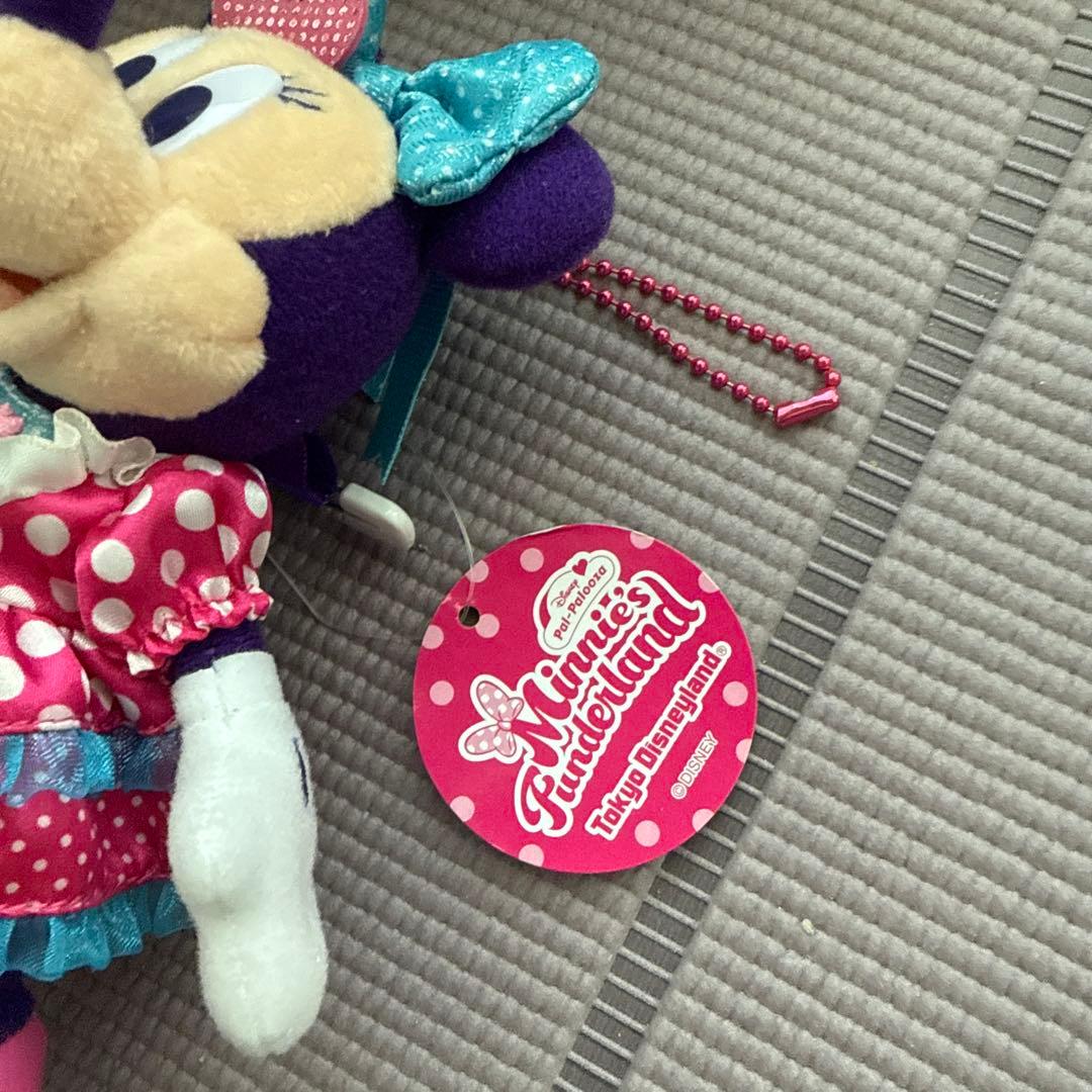 タグ付き　ミニーのファンダーランド♡パルパルーザ♡ぬいぐるみバッジ