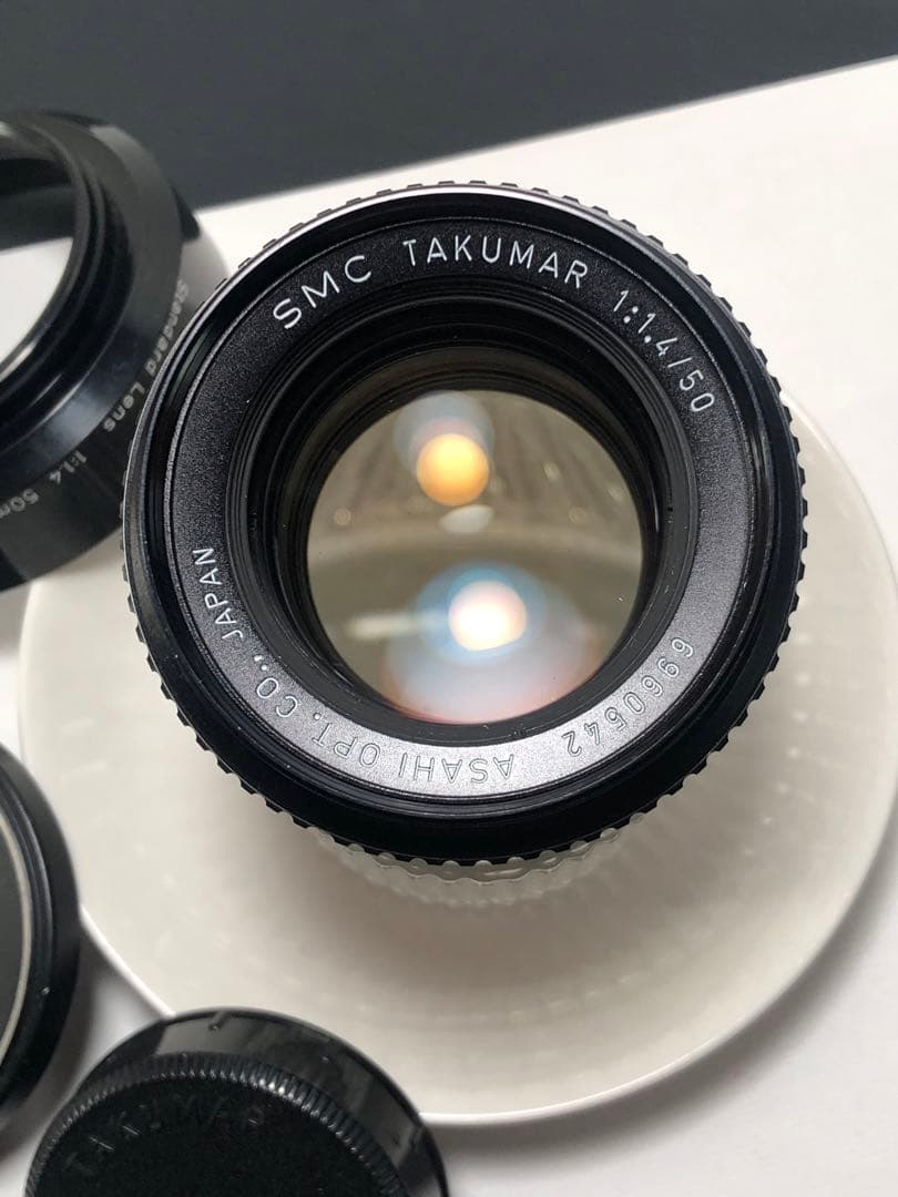 フード付き　smc takumar 50mm f1.4 m42