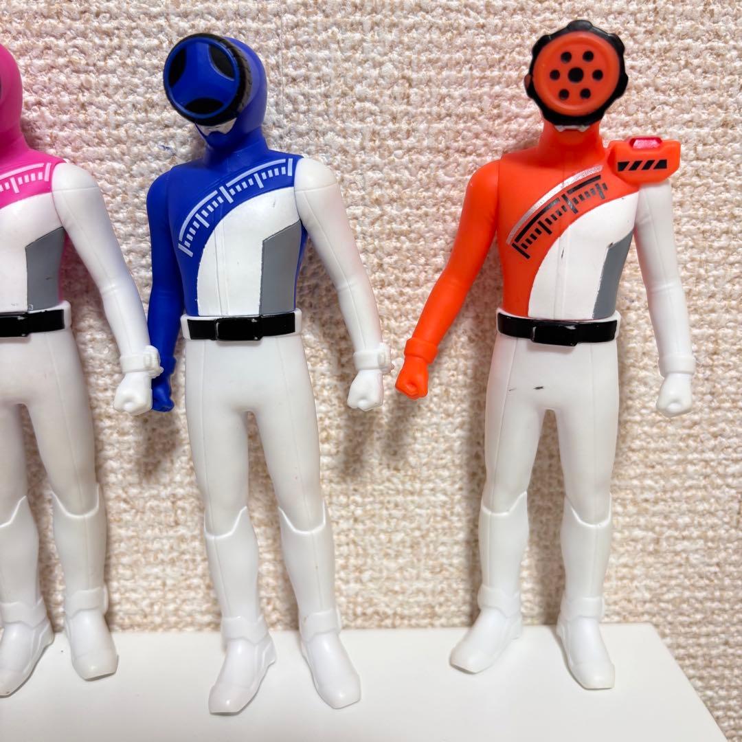 【希少】ブンブンジャー ソフビ　セット 14cm ブンバイオレット