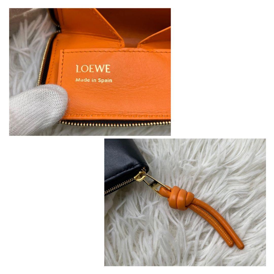 現行【極美品】LOEWE ノット コンパクト ジップアラウンド ウォレット