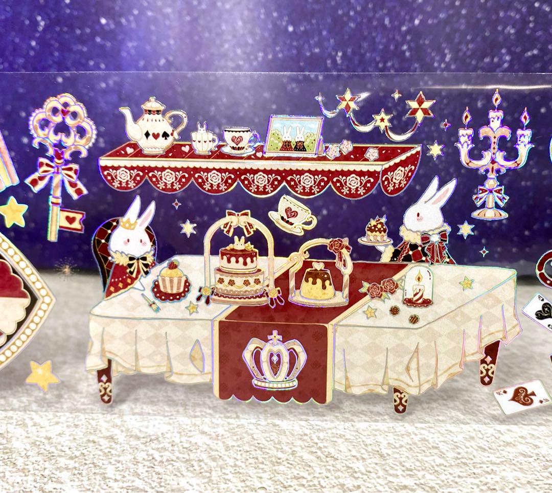 K151】海外PET マスキングテープ　マステ切り売り　アリス　祈愿Alice