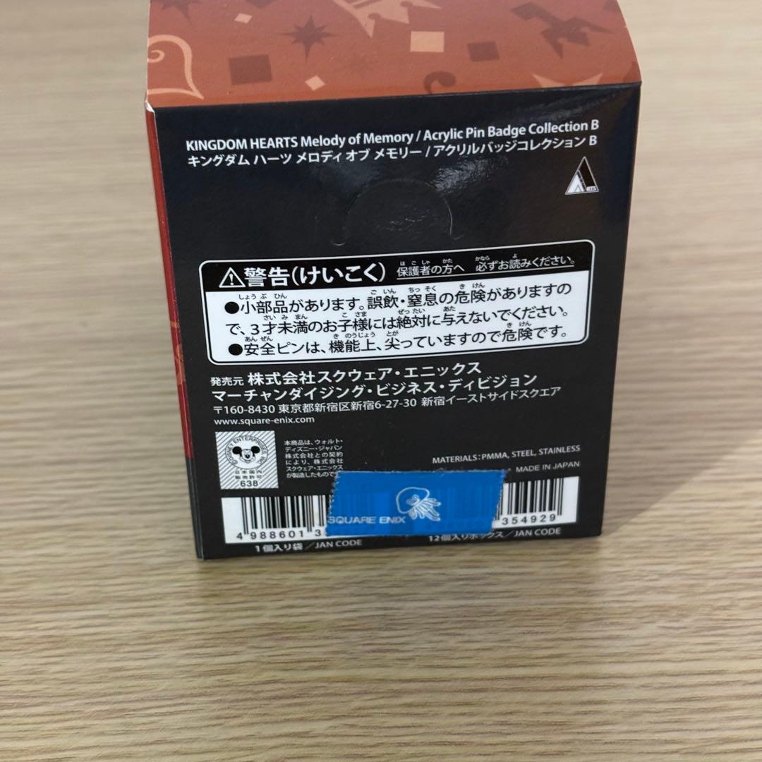 キングダムハーツ メロディオブメモリー　アクリルバッジコレクション 12個BOX