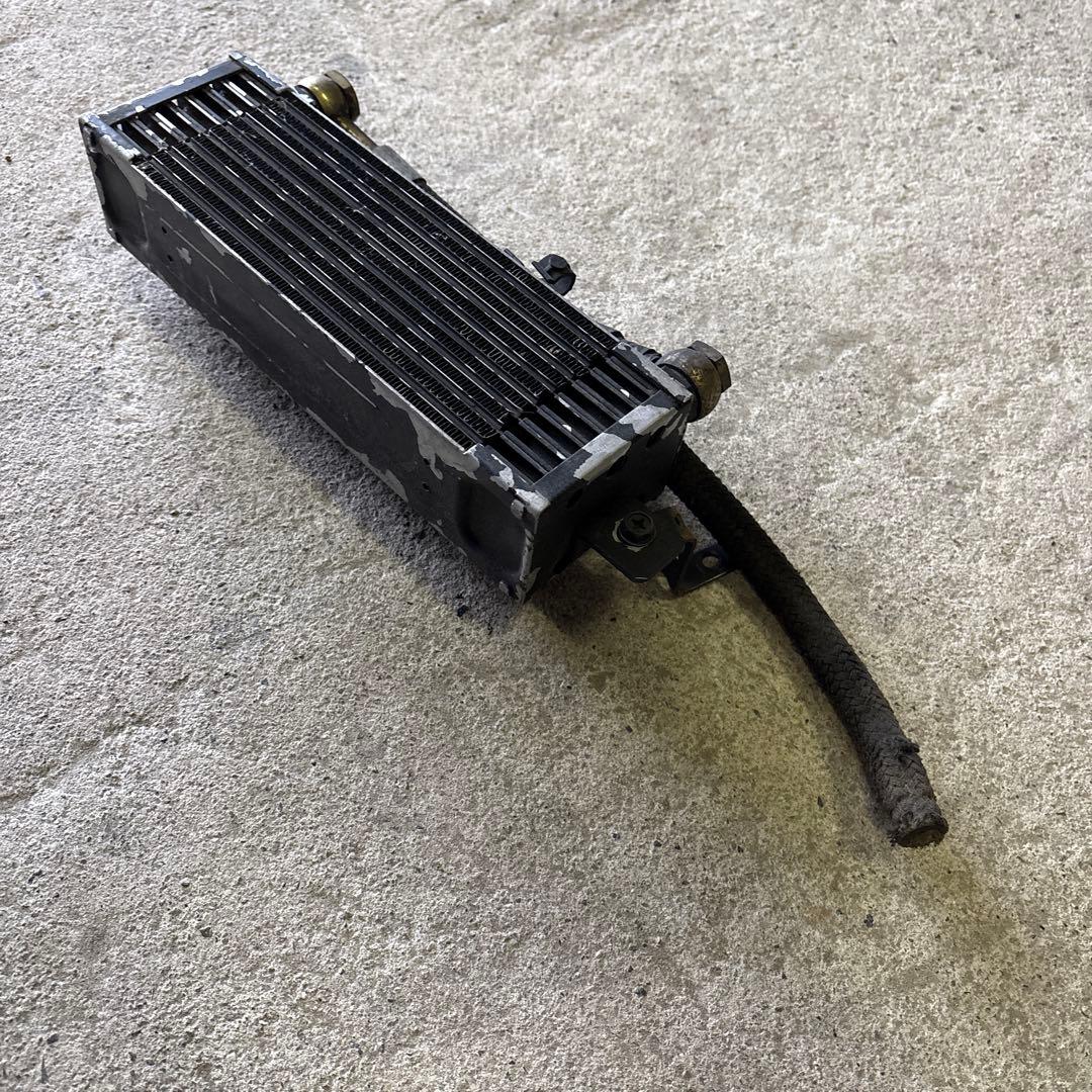 オイルクーラー　ダミー　旧車　街道レーサー　ホース付き