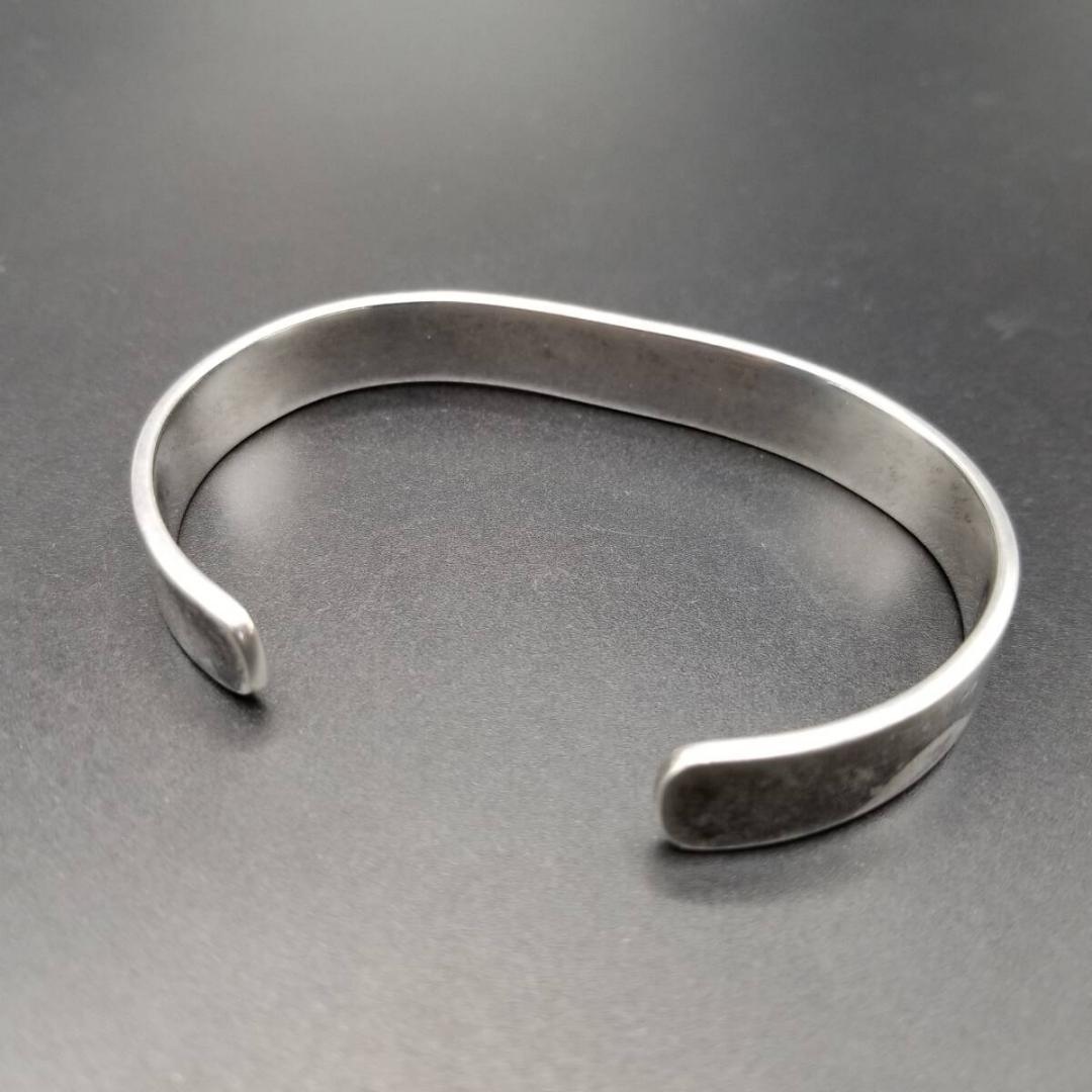 2000年 ミレニアム 英国 ヴィンテージ カフ ブレスレット 925 シルバー