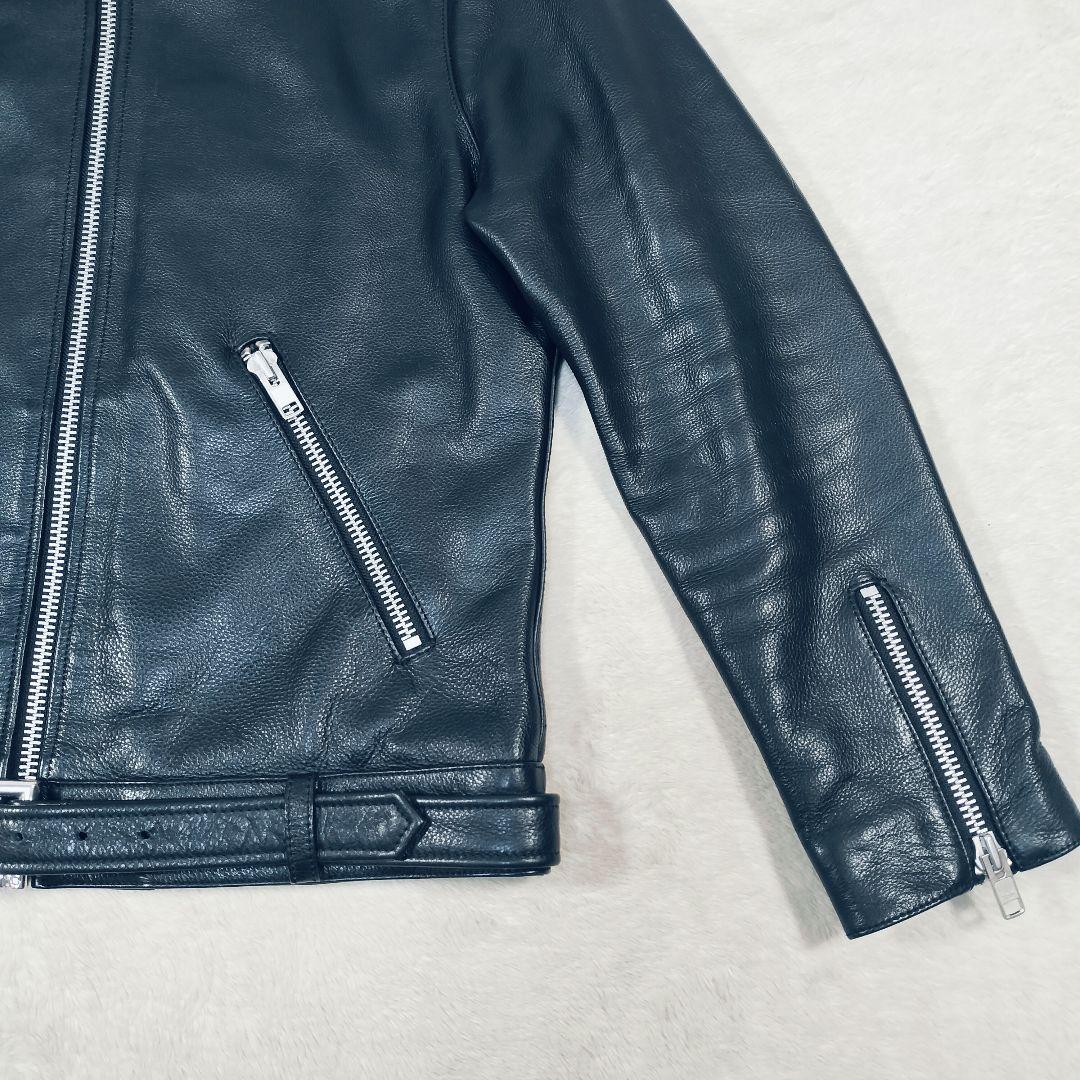 【美品☆XL】ヴァレット VALLET 01 シングルライダースジャケット　黒