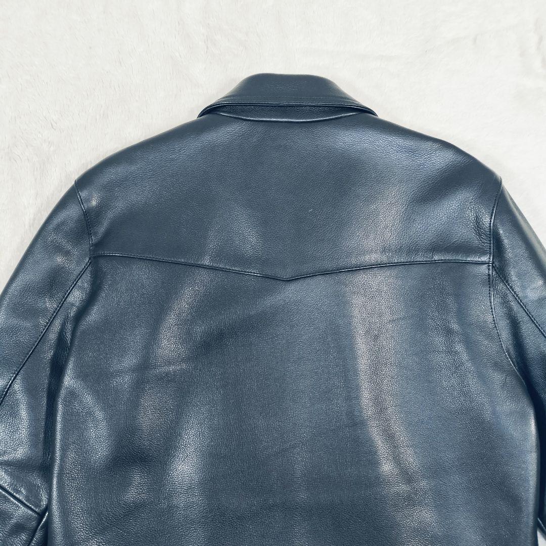 【美品☆XL】ヴァレット VALLET 01 シングルライダースジャケット　黒