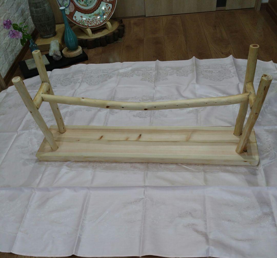 檜のベンチ（71）樹齢約70年、檜の原木の模様、年輪が綺麗に出ております