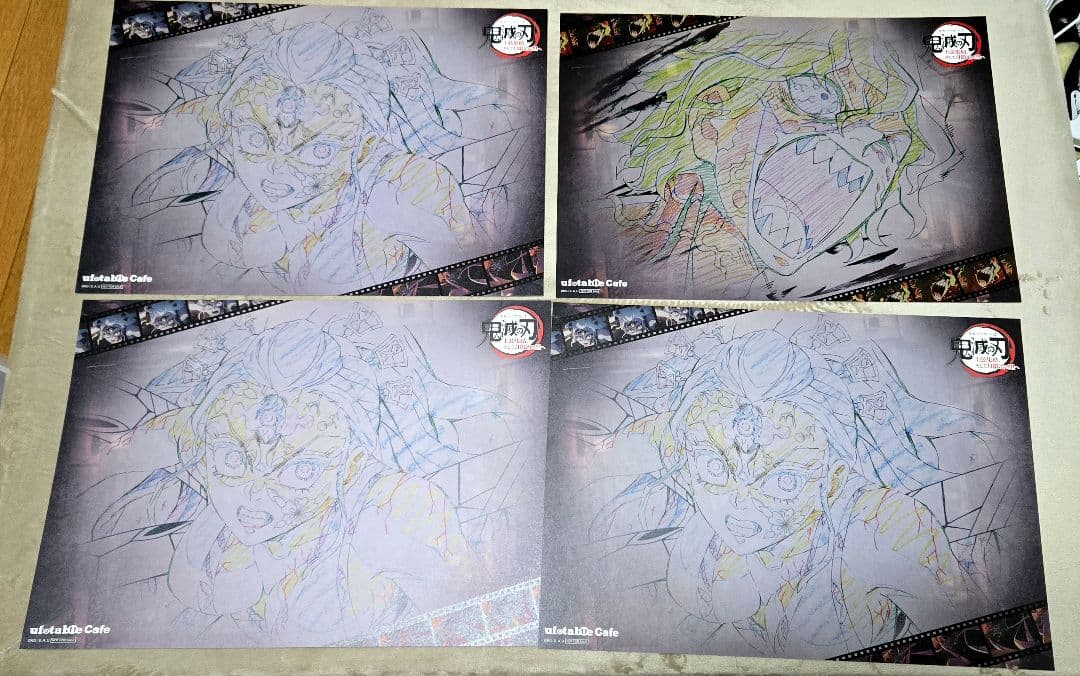 まとめ売り◆鬼滅の刃 堕姫 妓夫太郎 梅 ランチョンマット ufotable