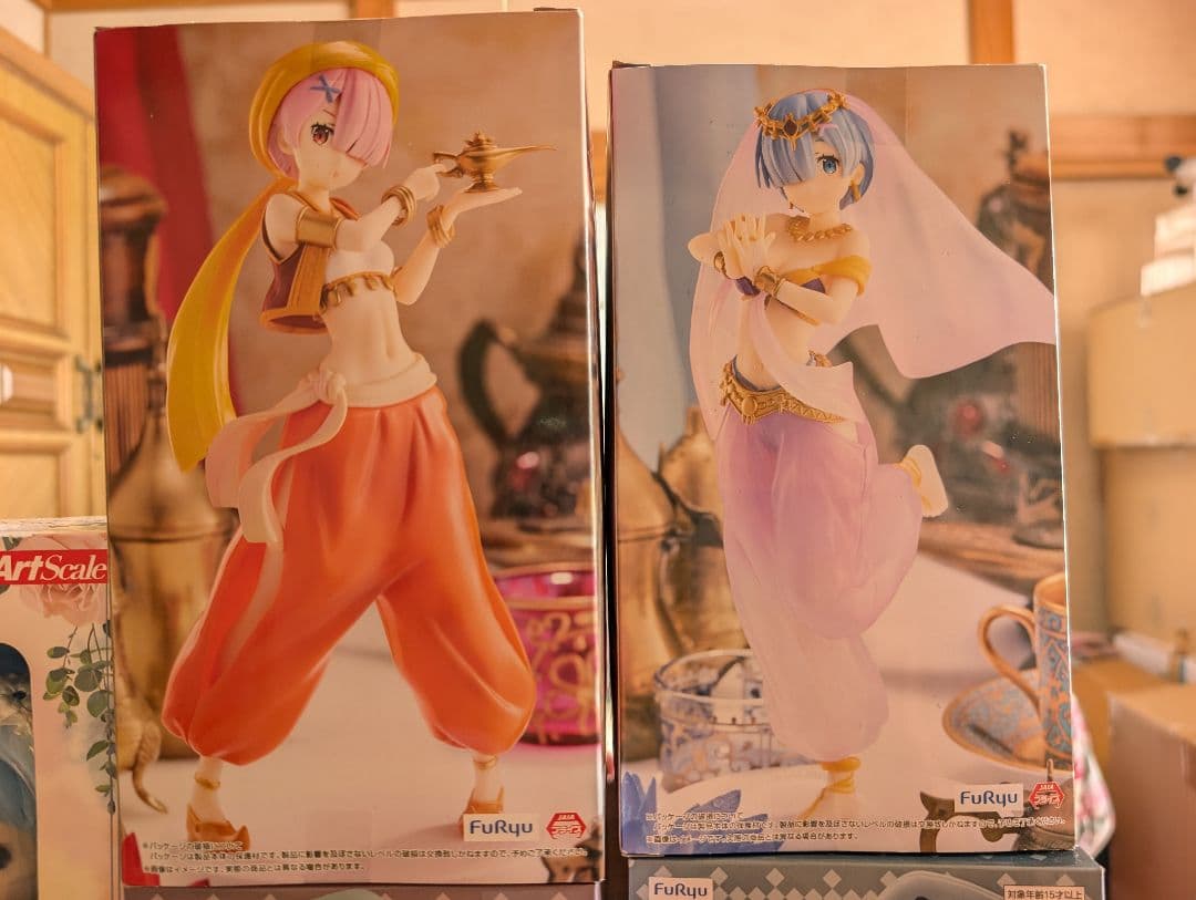 一番くじ　リゼロ　レムアートスケールフィギュア　ラムアートスケールフィギュア