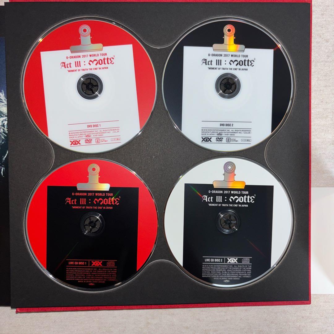 G-DRAGON 2017 ACTIII MOTTE DVD 初回限定盤