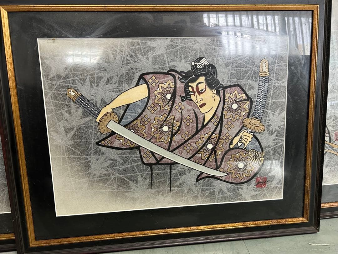 浮世絵 武士 3点