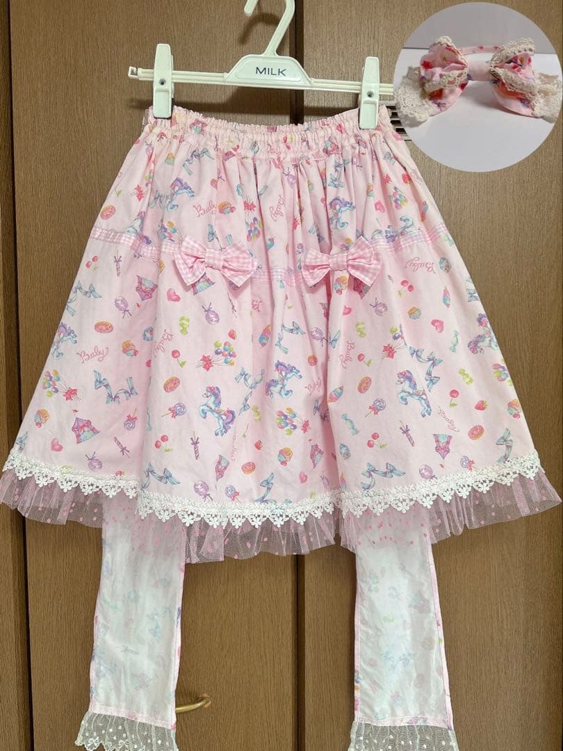 ●BABY● Pony in Sweet Dream柄 SK ピンク 頭物セット