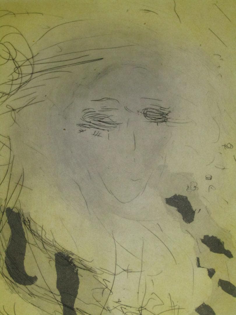 真作保証【織田廣喜　少女　９６/１００　リトグラフ額装】福岡出身洋画家