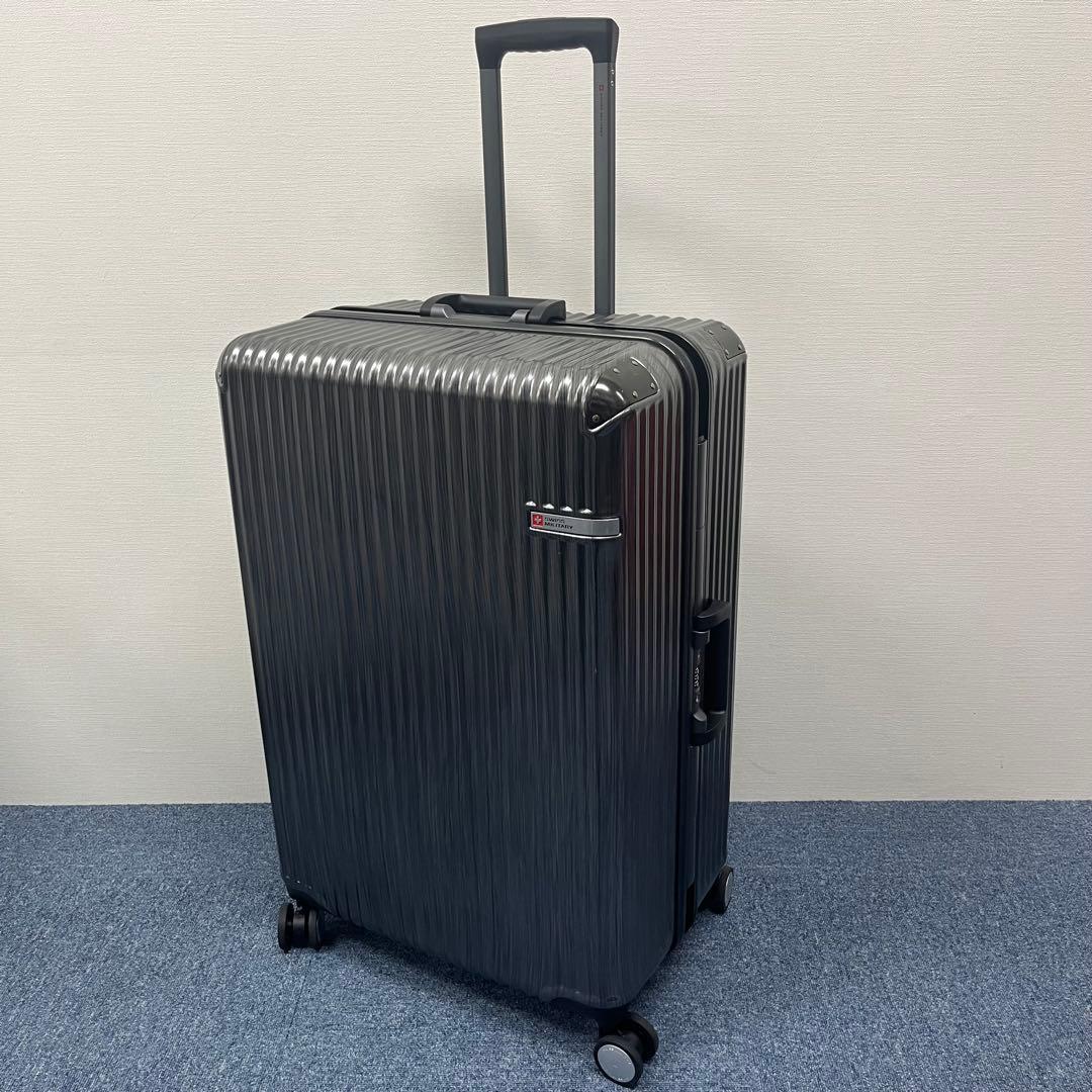 ほぼ未使用 スイスミリタリー スーツケース キャリーケース チタン 105L