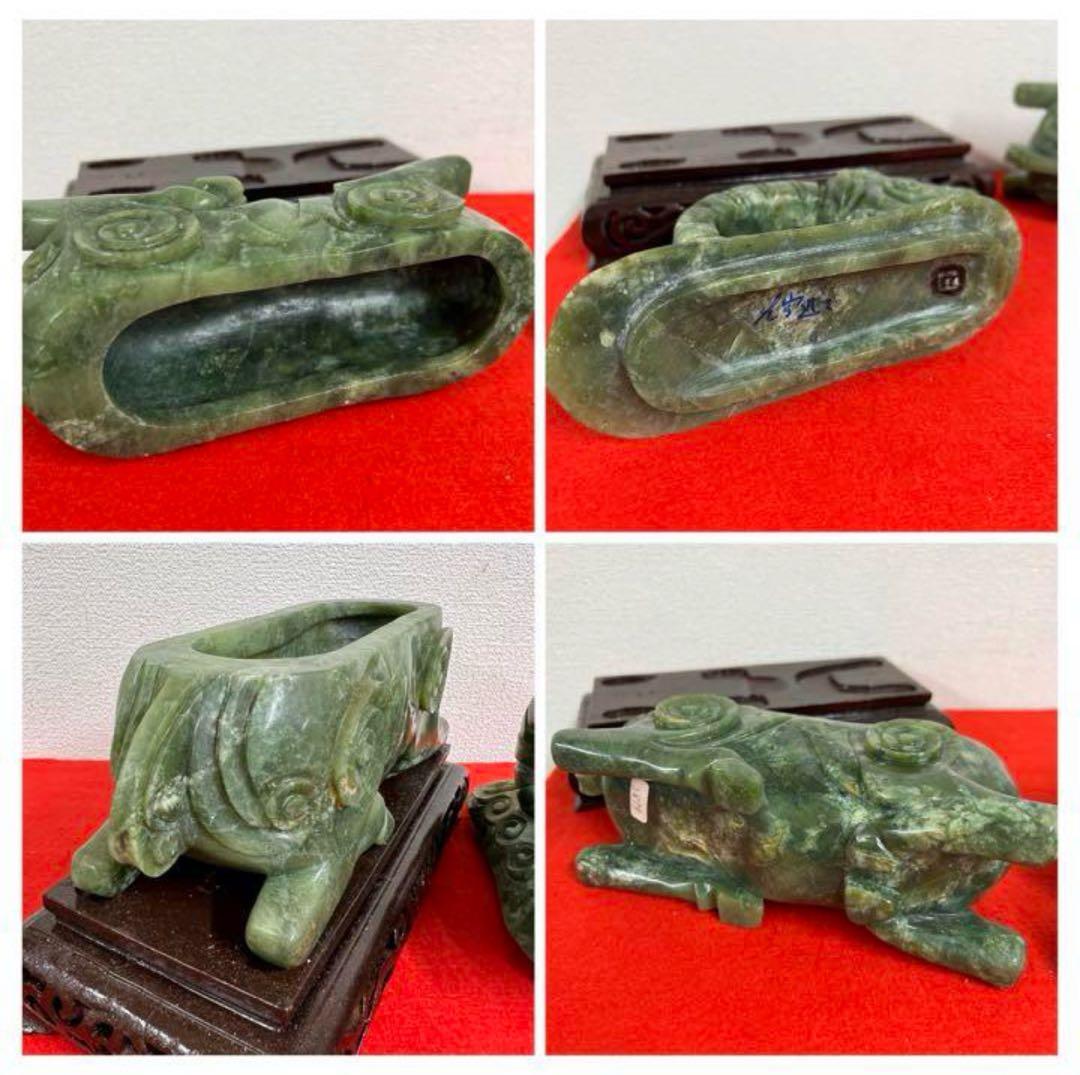 中国清時代　古美術・香・彫刻・羊 天然玉石 保証　風水飾り