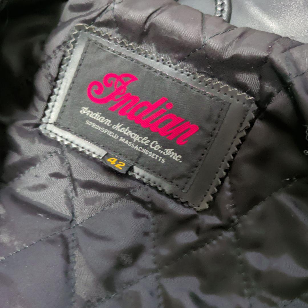 インディアンモトサイクルブラックレザーシングルライダースジャケット