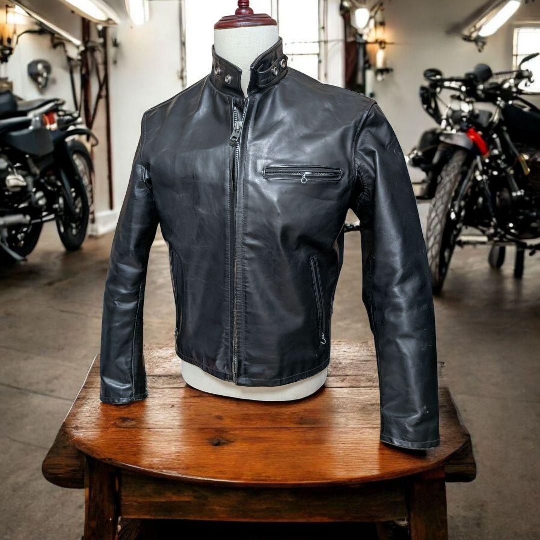 インディアンモトサイクルブラックレザーシングルライダースジャケット