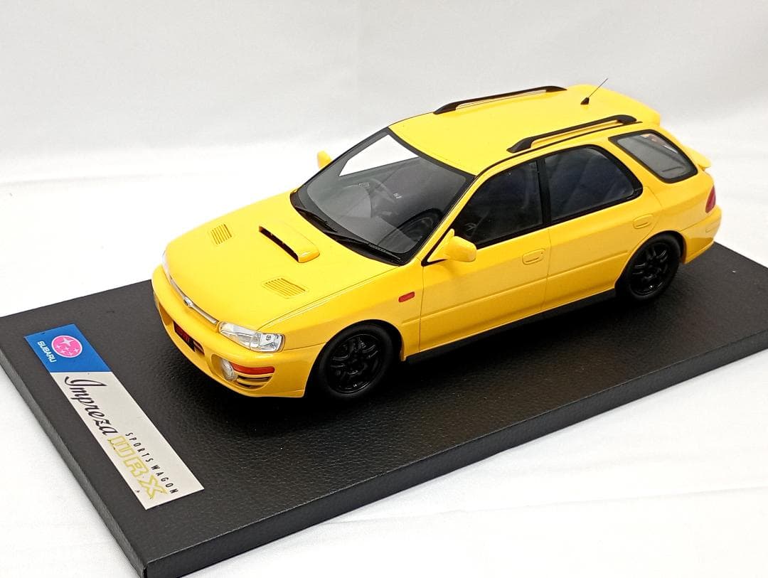 ENGUP 1/18 スバル インプレッサ WRX ワゴン 1994 イエロー