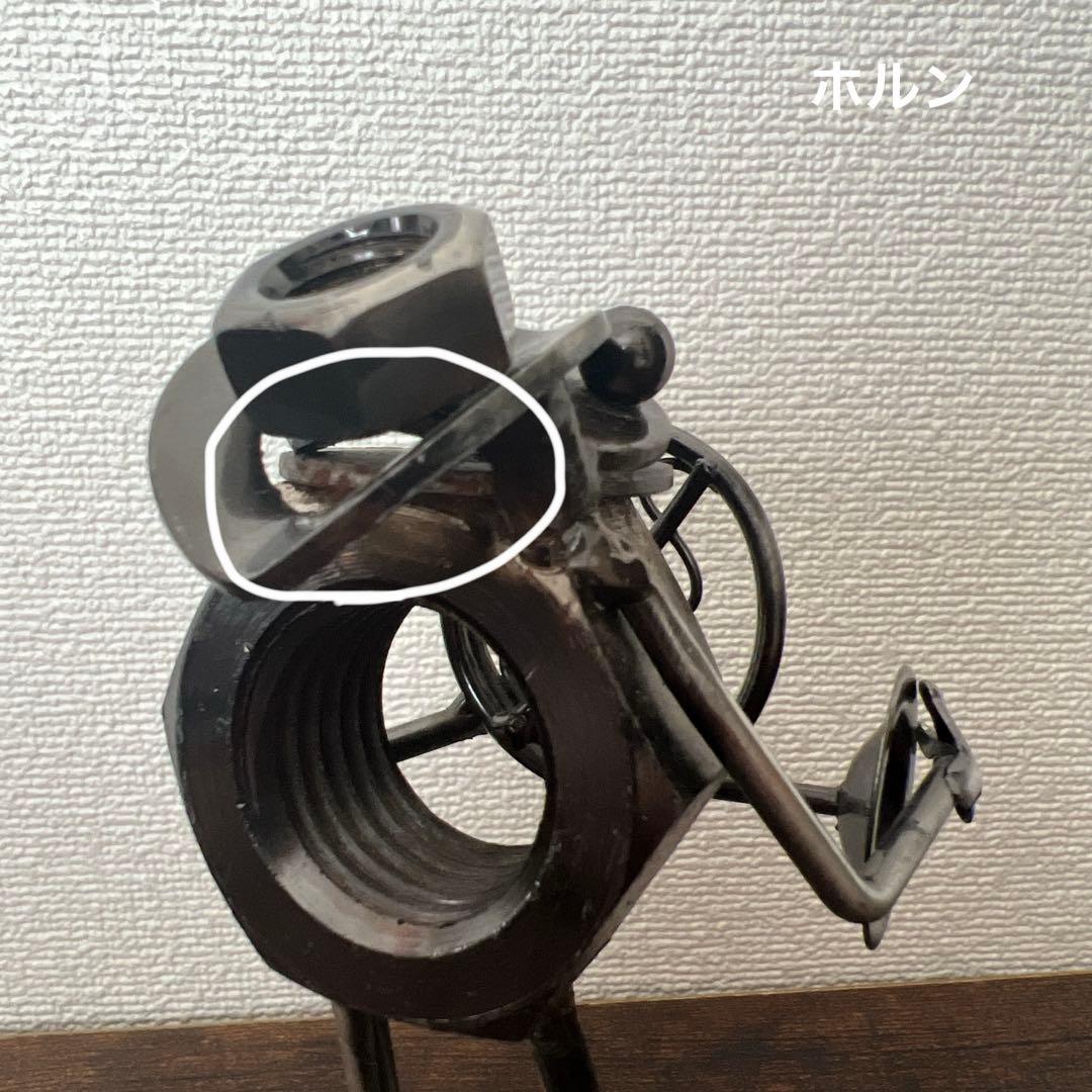 カエルの置物　ブリキ　ボルト　音楽隊　ジャンクアート　7体