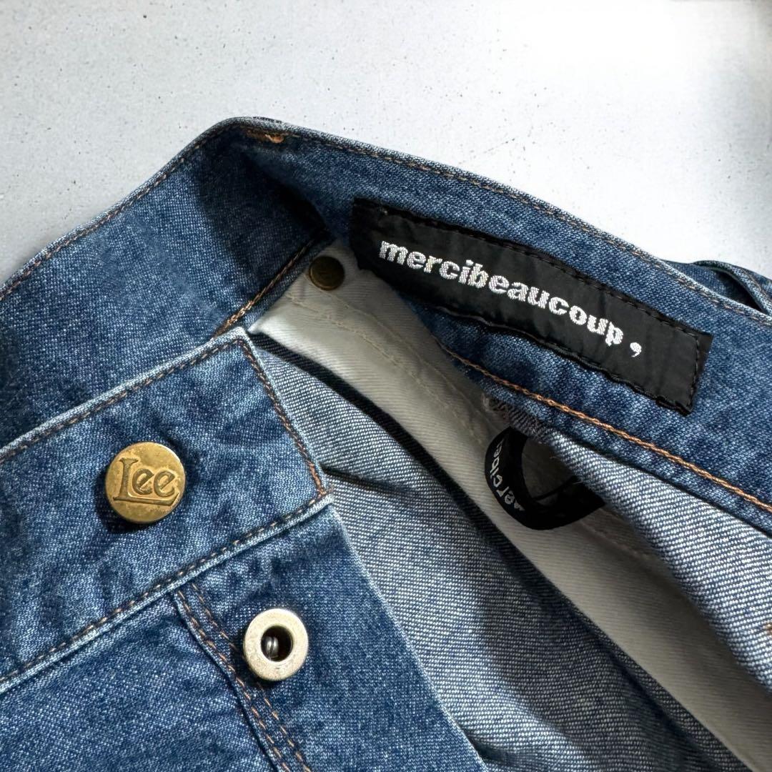 mercibeaucoup, メルシーボークーLee コラボうしろまえデニム M