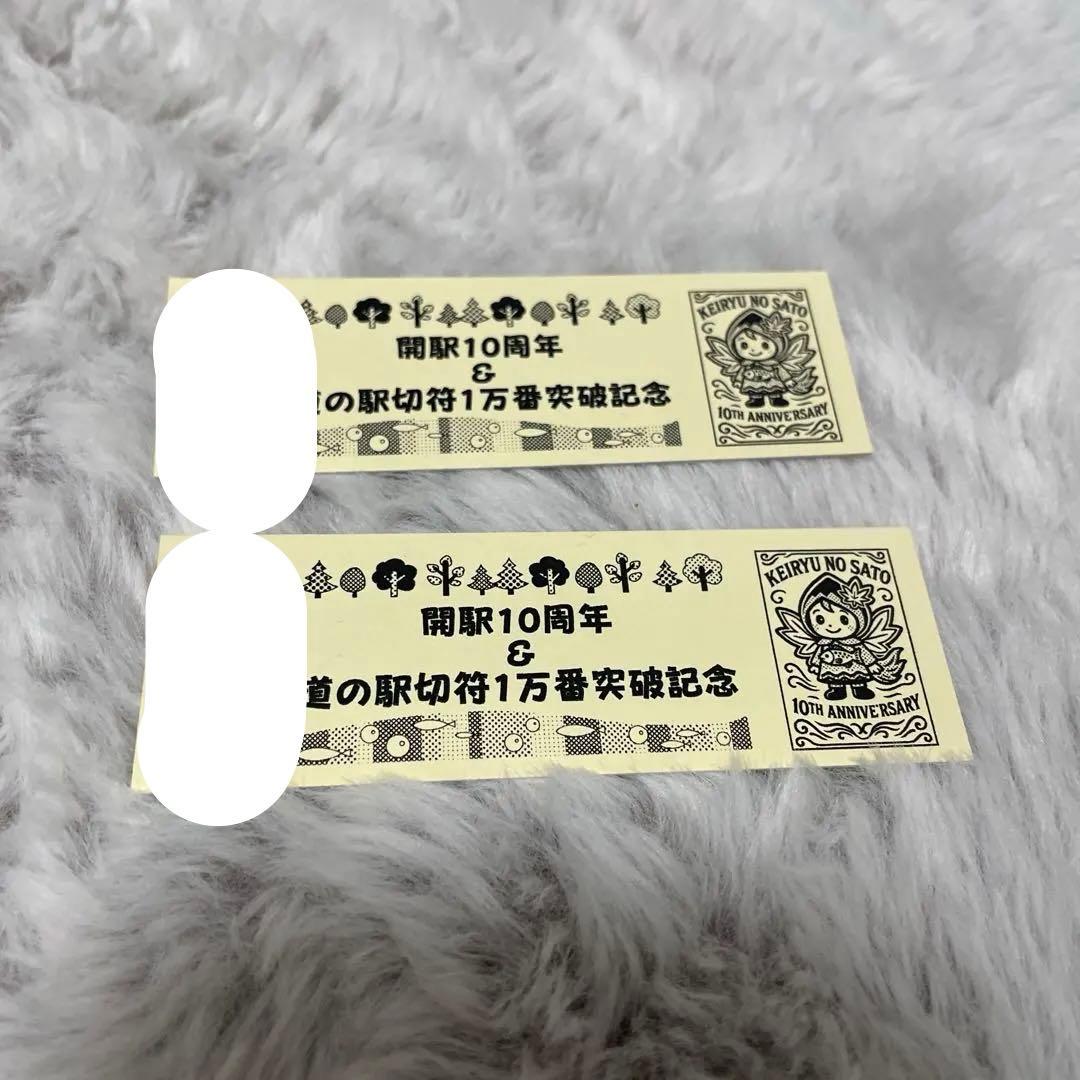 奥永源寺渓流の里 開駅10周年&1万番突破特別記念きっぷ 2枚セット