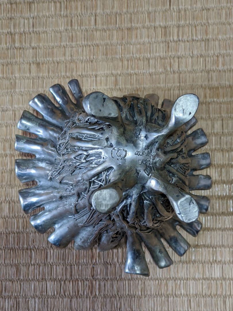 ♦西洋ヴィンテージ 純錫製フラワーベース 花器 花活け 美術工芸 骨董