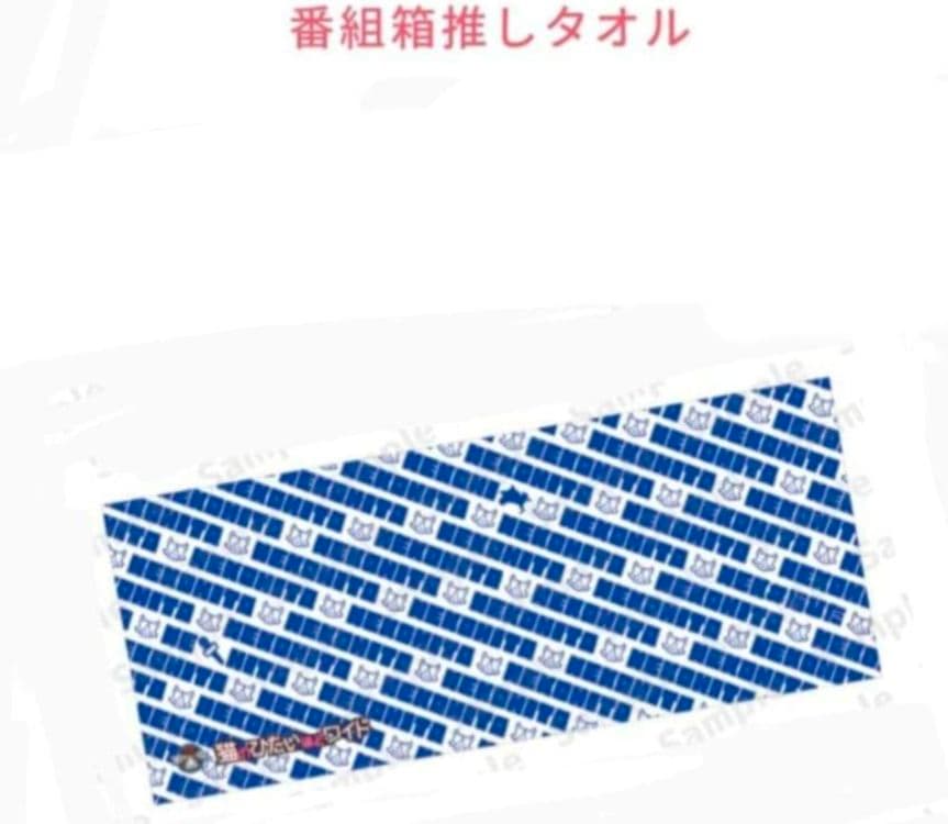 猫のひたいほどワイド 番組箱推しタオル 推し色タオル 2点 セット 猫ひた　最終