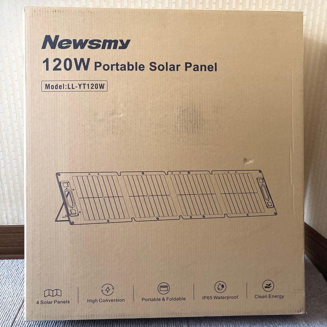 newsmy 120W ポータブルソーラーパネル