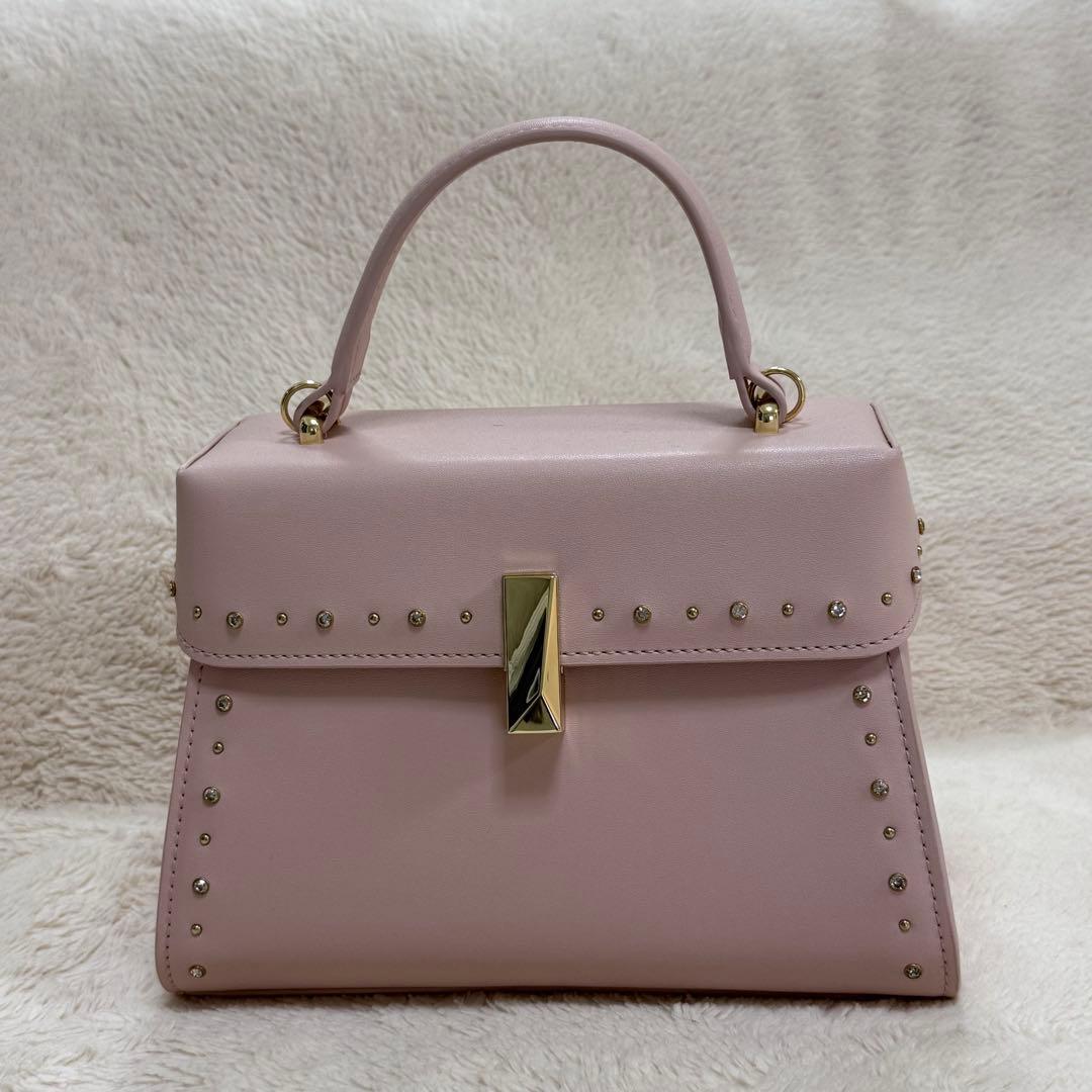 セルフォード リュタン ビジュースタッズポシェット　ライトピンク