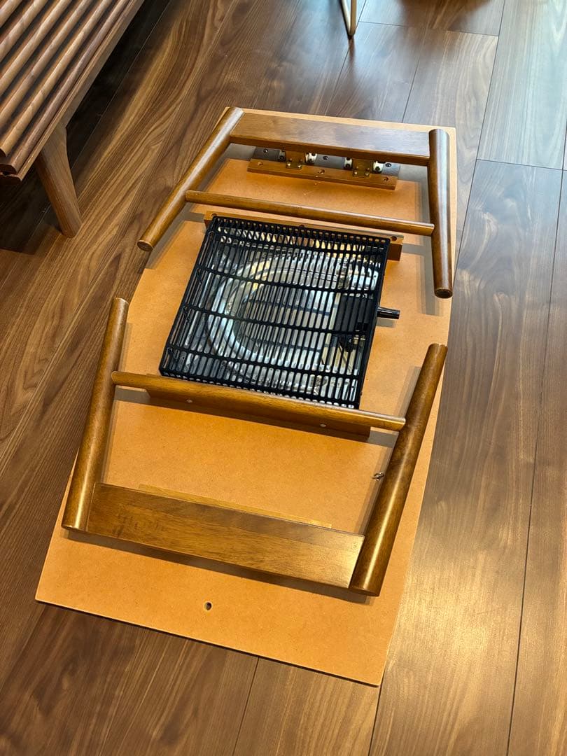 ウッド製こたつ 収納棚付き