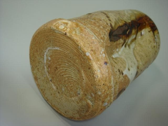 花瓶■不二窯 忍冬庵「佐藤和子」神谷宗宏 美嚢伊賀 花尺 掛け花生 共箱 骨董品