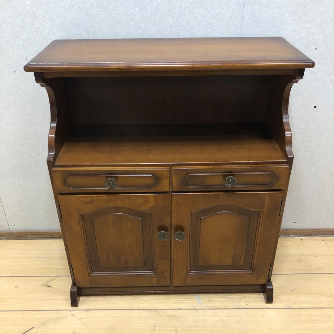 送料無料 希少 カリモク　サイドチェスト　レトロ　コロニアル　250710-2