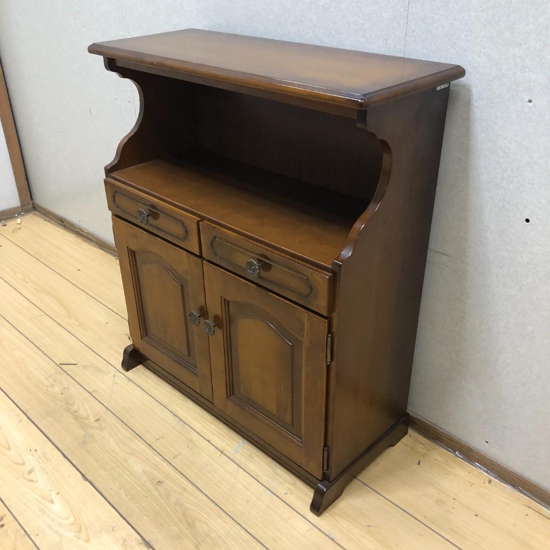 送料無料 希少 カリモク　サイドチェスト　レトロ　コロニアル　250710-2