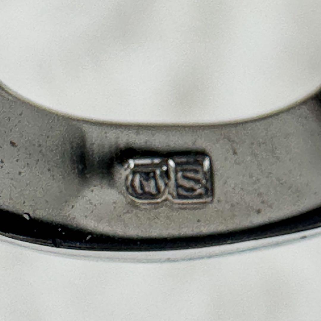 ミキモト　パール　花型ブローチ　シルバー製　銀