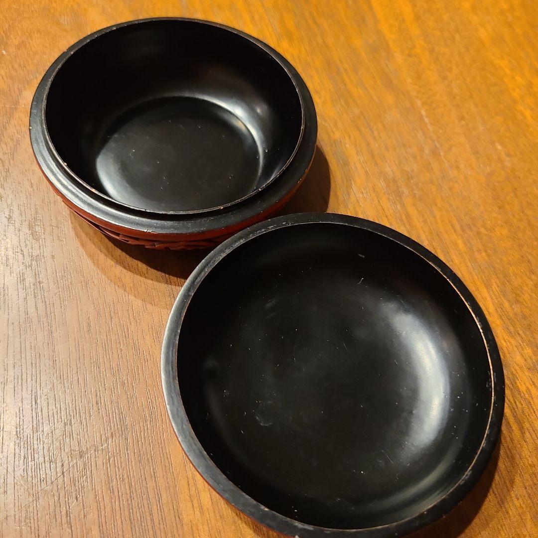 香合　堆朱　多層塗り　茶道具